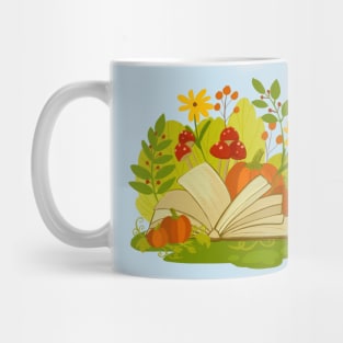 Books And Flowers Garden Mug